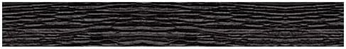 Premium Black Crepe Paper Streamer - 81 ft (1 Pc) - Perfect for Birthdays, Weddings, and Events