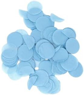 Ultimate Confetti, Baby Blue Biodegradable Confetti Circles - Flame-Resistant and Slow-Falling Round Tissue Paper Confetti for Cannon and Launcher use – Best for Celebrations - 1 lb, 16 oz