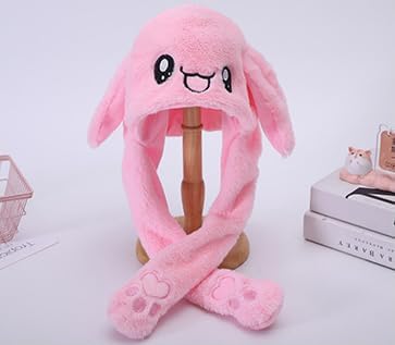 LYLPYHDP Bunny Hat, Funny Plush Bunny Hats, Plush Christmas Rabbit Hat, Party Cosplay Cute Animal Hats.
