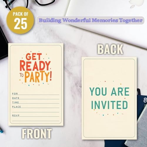Get Ready To Party Invitations, All Occasions, Wedding, Birthday