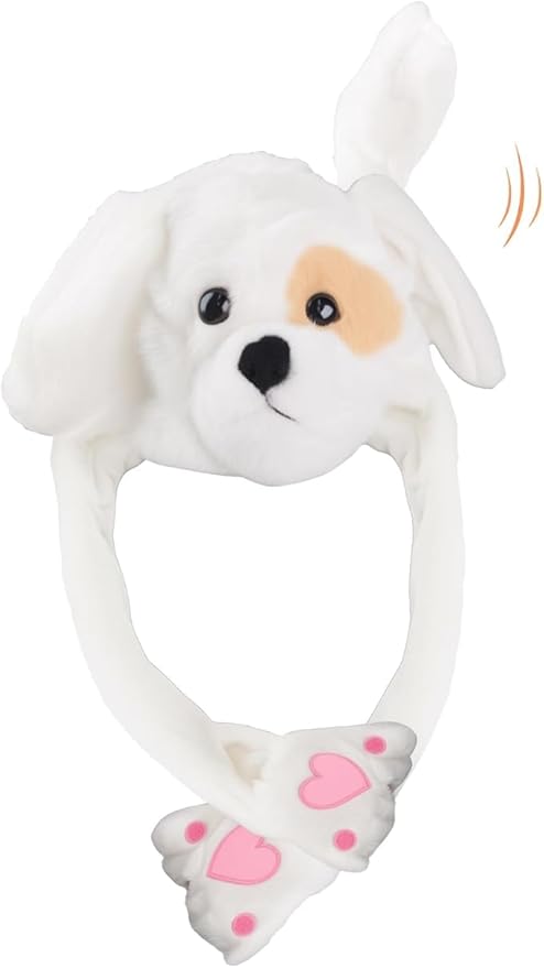 Animal Hat with Funny Plush Moving Ears,Crazy Hats for Kids Holiday Cosplay Easter Dress Up Cute Hat Kids Gift