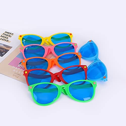 6 Pcs Jumbo Plastic Sunglasses Funny Party Glasses For Birthday Party Halloween Cosplay Supplies