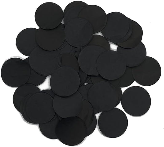 Ultimate Confetti, Black Biodegradable Confetti Circles - Flame-Resistant and Slow-Falling Tissue Paper Confetti for Cannon and Launcher use – Best for Celebrations - 1 lb, 16 oz