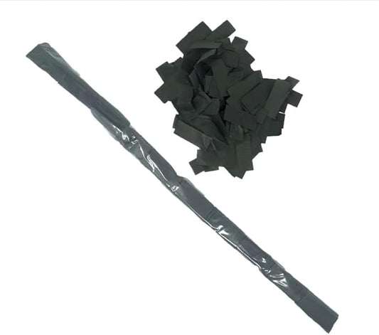 Ultimate Confetti - Black Tissue Confetti - Speed Load Cannon Sleeve (1/4lb)