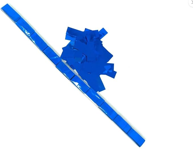 Ultimate Confetti - Blue Metallic Confetti - Speed Load Cannon Sleeve (1/4lb)
