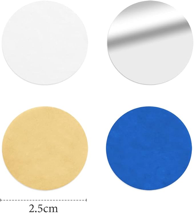 Confetti, Table Confetti, 1.76 Oz Confetti Paper, Diameter 1 inch / 2.5 Cm, Confetti Dots, Table Confetti Circles, Birthday Wedding Confetti, Round Tissue Paper, Blue Yellow Silver Confetti