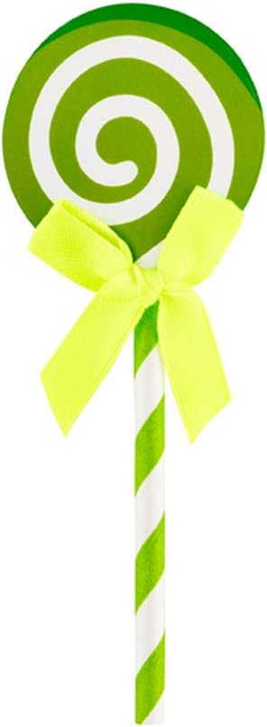 Restaurantware Top Cake 5.3 X 2 Inch Cake Toppers 10 Swirl Design Cake Topper Inserts - Durable With Bow Detail Green Paper Cake Decoration Birthday Baby Shower Wedding Supplies