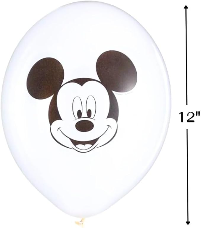 Amscan Mickey Mouse Confetti Latex Balloons | 12" | Pack of 6