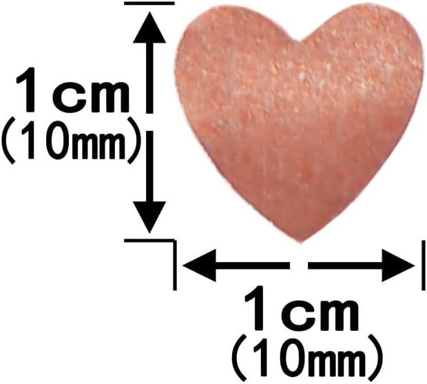 Rose Gold Heart Table Confetti - Foil Metallic Heart Shaped Glitter Confetti for Valentines Day, Wedding Anniversary, Baby Shower, Birthday Party - 60g