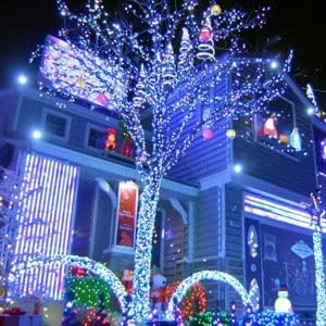 Dazzle Bright Fairy Lights Battery Operated, 2 Pack Total 40FT 120LED Silver Wire Waterproof Battery Operated String Lights, Christmas Decorations for Indoor Outdoor Bedroom Yard Decor, White