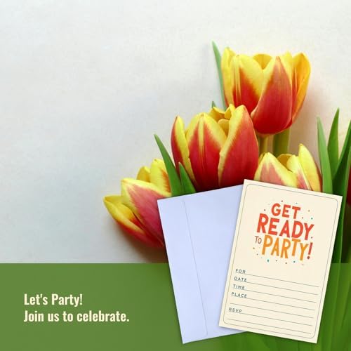 Get Ready To Party Invitations, All Occasions, Wedding, Birthday