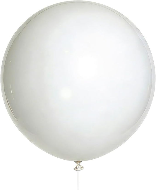 White Balloons Birthday Decorations 10 Pack 36 inch Round Wedding Ballons for White Themed Wedding Graduation Birthday Party Backdrop 4th of July Decorations Independence Day