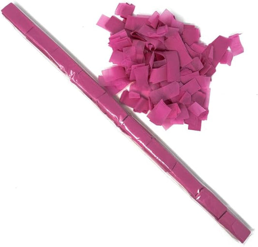 Ultimate Confetti - Fuchsia Pink Tissue Confetti - Speed Load Cannon Sleeve (1/4lb)