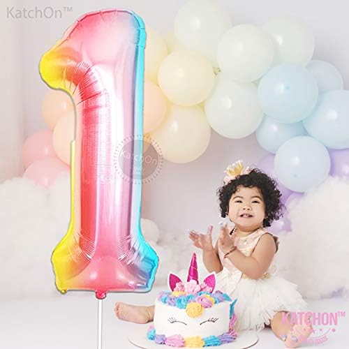 KatchOn Number One Balloon for First Birthday 40 Inch