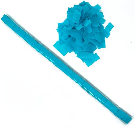 Ultimate Confetti - Turquoise Tissue Confetti - Speed Load Cannon Sleeve (1/4lb)