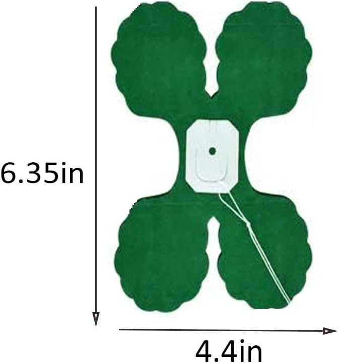 10PCS Four Leaf Clover Paper Flowers Garland Decorations Four Leaf Clover Paper Banner Tissue Paper Streamers Reusable Hanging Garland for Birthday Wedding Party Backdrop Home Decor(Green Pack)
