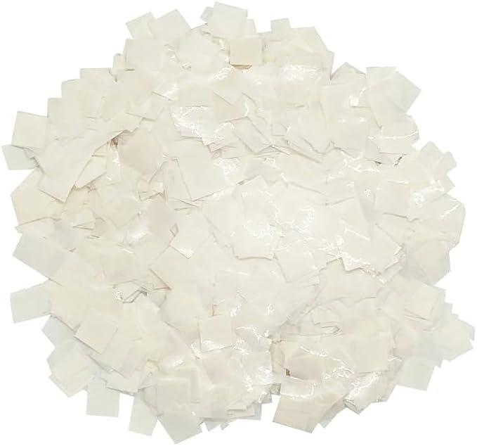 Ultimate Confetti - Square Metallic White Confetti - 16 oz - 1lb