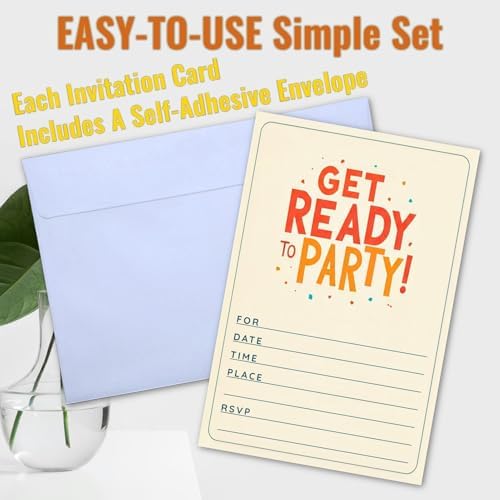 Get Ready To Party Invitations, All Occasions, Wedding, Birthday