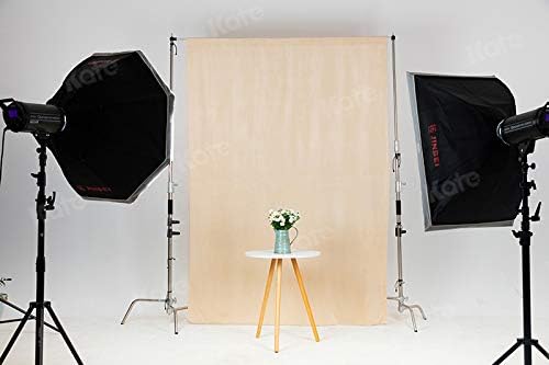 Kate 10ftX12ft Solid Beige Backdrop Portrait Photography Background for Photography Studio Children and Headshots Beige Backdrop Background