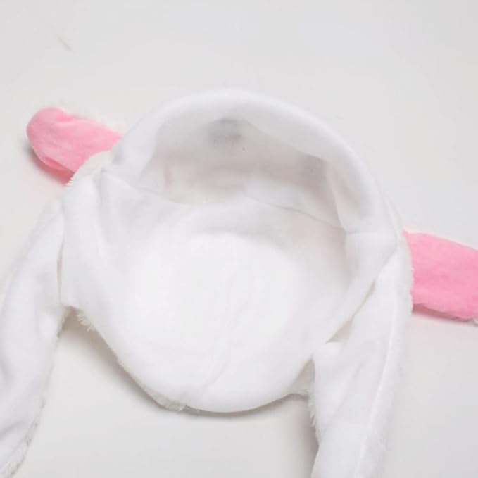 umbresen Bunny Hat Ear Moving Jumping Rabbit Hat Funny Plush Cap for Kids