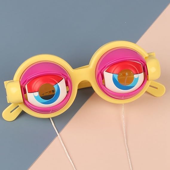 4PCS Moving Eyeball Sunglasses – Funny Wiggly Eye Glasses for Adults, Parties, Halloween & Photo Booth Props