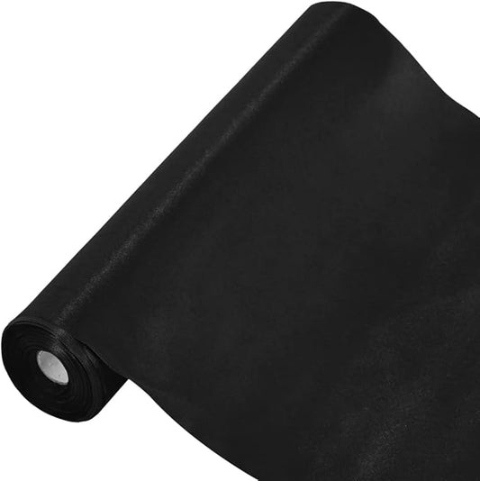TONIFUL 10 Inch X 11yds Black Satin Extra Wide Christmas Ribbon for Outdoor Use, Ceremony, Grand Opening, Table Runner, Chair Sash, Gift Wrapping, Wedding Decoration