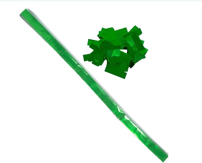 Ultimate Confetti - Green Metallic Confetti - Speed Load Cannon Sleeve (1/4lb)