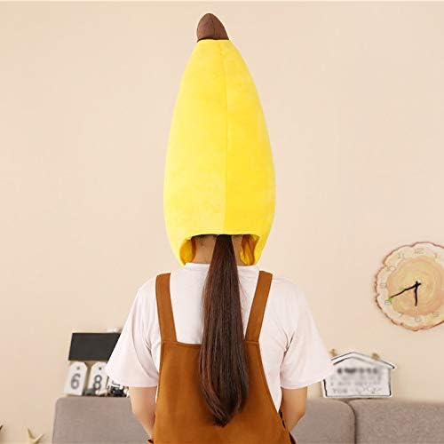 Warmtree Cute Hat Funny Animal Fruit Mask Cap Photo Props Dress Up Cosplay Halloween Party Costume Headgear (Banana)