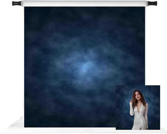 Kate 8x8ft Dark Blue Abstract Photography Backdrop Blue Abstract Textures Background Old Master Photo Backdrops