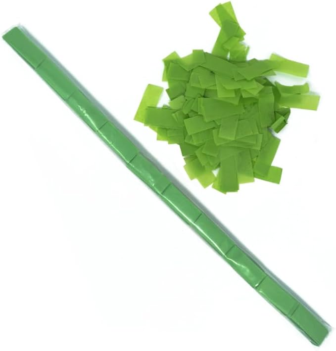 Ultimate Confetti - Light Green Tissue Confetti - Speed Load Cannon Sleeve (1/4lb)
