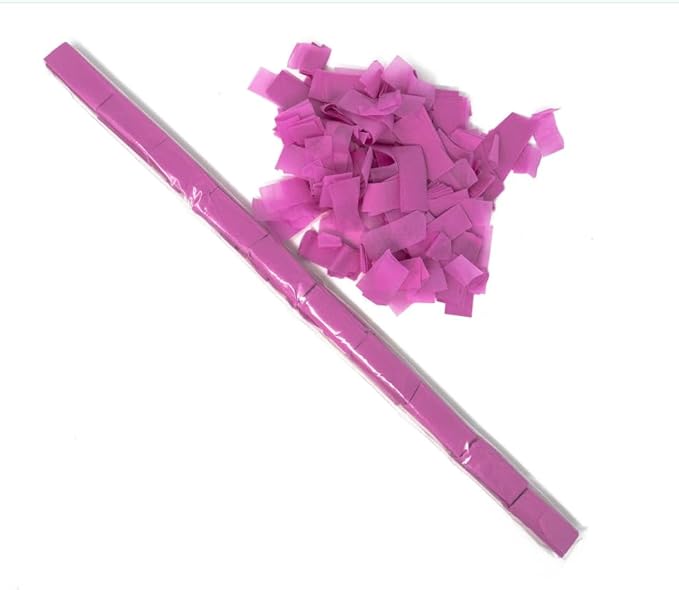 Ultimate Confetti - Pink Tissue Confetti - Speed Load Cannon Sleeve (1/4lb)