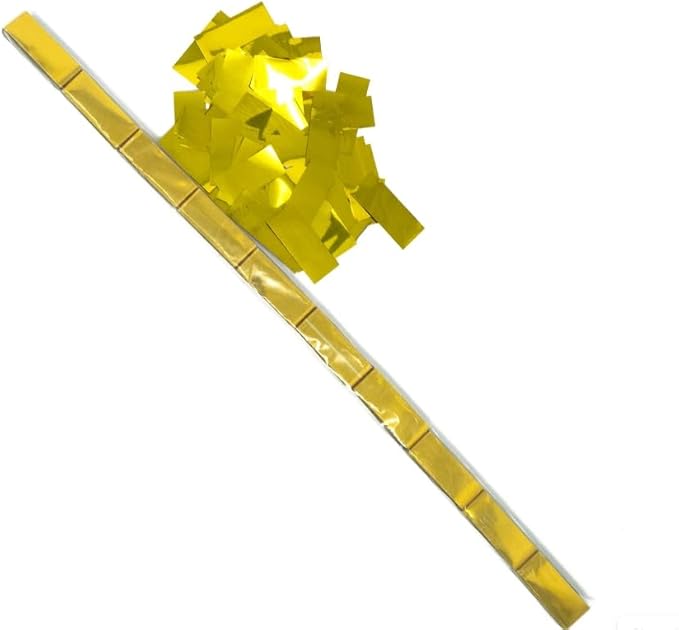 Ultimate Confetti - Gold Metallic Confetti - Speed Load Cannon Sleeve (1/4lb)