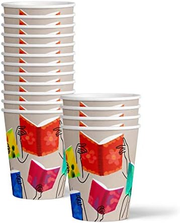Birthday Galore Book Club Birthday Themed Party Supplies for Kids and Adults - Ideal Celebration Tableware Set with Plates, Napkins, & Cups Quick Colorful Setup Decoration For All Events - Kit for 16