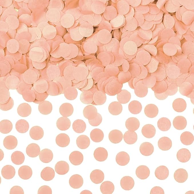 0.5LBS Confetti, Champagne Gold Biodegradable Confetti - Rectangular Fluttering Tissue Paper Confetti for Cannon and Launcher use – Parties, Concerts and Weddings for Events (0.5Lbs Champagne Gold)