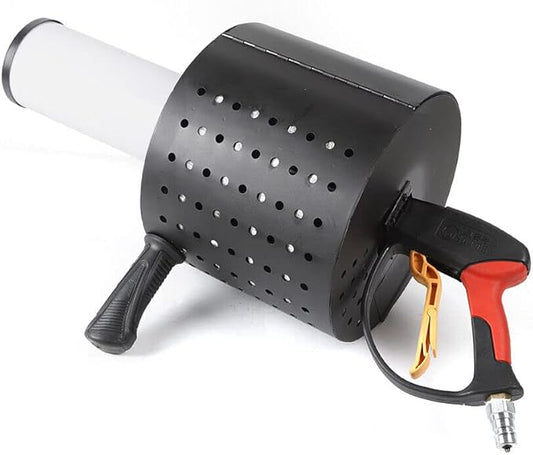 Handheld CO2 Cannon 7 Colors LED CO2 Confetti Gun Color-Changing Electric Confetti Cannon Machine CO2 DJ Smoke Gun 110V 20W for Stage Effect, Disco, Theater, Wedding, Party