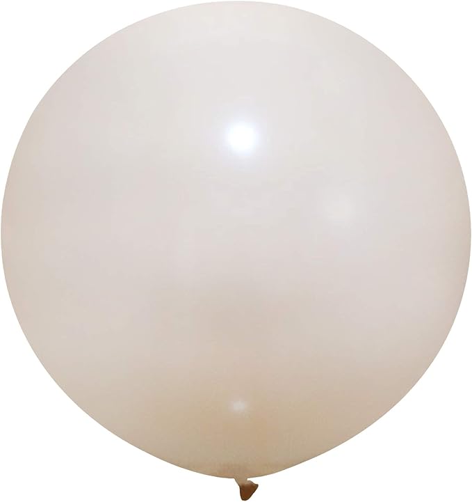 36 Inch Giant Latex Balloons, Standard Blush Round Balloons for Birthdays Weddings Receptions Festival Party Decoration, Pack of 10 Pcs