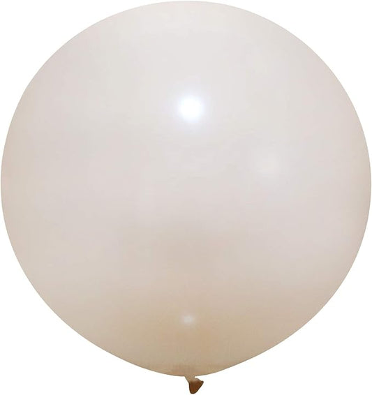 36 Inch Giant Latex Balloons, Standard Blush Round Balloons for Birthdays Weddings Receptions Festival Party Decoration, Pack of 10 Pcs