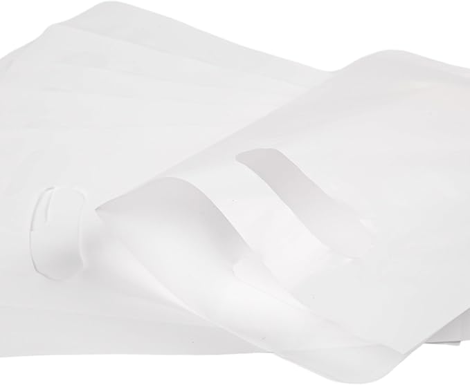 100 PCS White Small Gift Bags, 6"x8" Party Favor Goodie Bags, Treat Retail Pouches with Handle for Kids Birthday, Christmas, Small Businesses