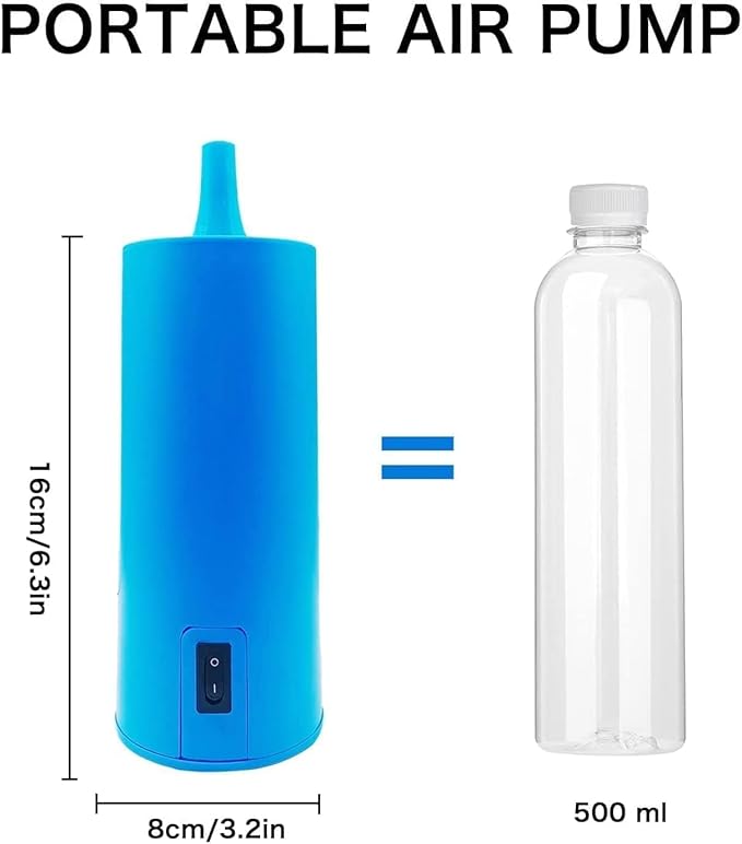 Balloon Pump Electric Air Pump for Balloons Portable Balloon Inflators Blower Machine for Birthday Party Balloon Decorations for Long Animal Twisty Curly Balloon, Foil Balloons(12V 18W)