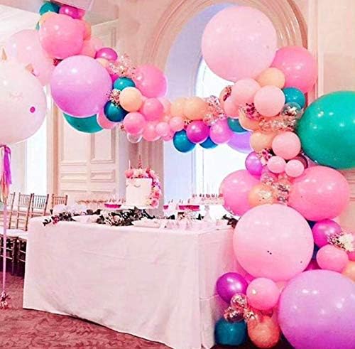 4 Rolls 5M/16 Feet Clear Single Hole Balloon Decorating Strip Kit Balloon Arch Garland for Party Wedding Birthday Baby Shower Xmas Party Decorations