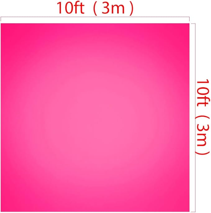 Kate 10x10ft Hot Pink Photography Background Portrait Backdrop for Birthday Party Photo Studio Props