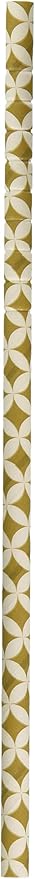 Amscan 461003.19 Tableware Diamond Straws 7 3/4" x 1/4" Gold