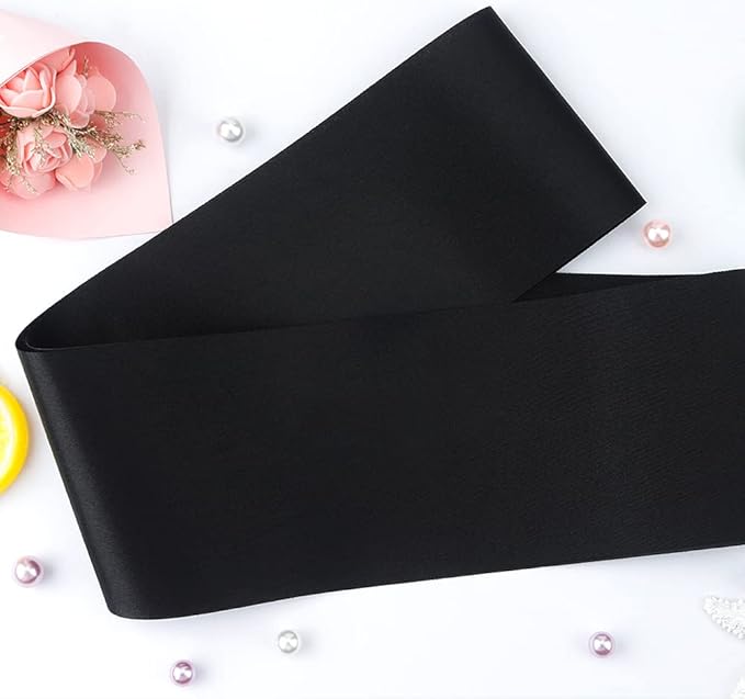 12 Pcs Sash Blank Satin Sash Party Supplies Black Sash Plain Sash Senior Sash Satin Sash Sashes for Birthday, Wedding, Graduation, DIY, Beauty Pageant, Hen Party, Homecoming, Make Your Own Sash