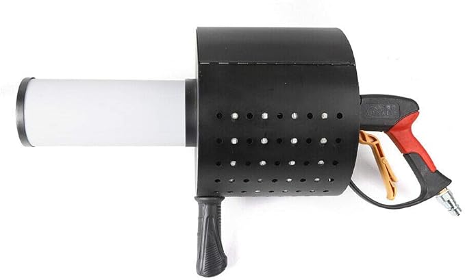 Handheld CO2 Cannon 7 Colors LED CO2 Confetti Gun Color-Changing Electric Confetti Cannon Machine CO2 DJ Smoke Gun 110V 20W for Stage Effect, Disco, Theater, Wedding, Party
