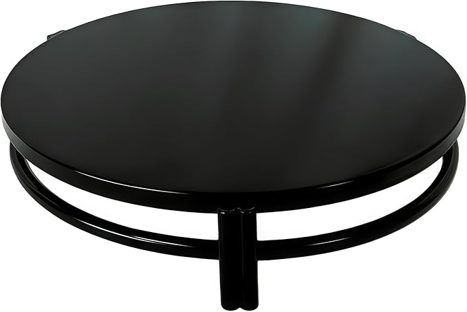 3 Pcs Round Nesting Metal Cake Stands Set 8/10/12 inch Metal Cupcake Display Stands Dessert Trays, Table Decoration Cookie Serving Plates, Suitable for Weddings, Birthdays, Parties, 3 Sizes. (Black)