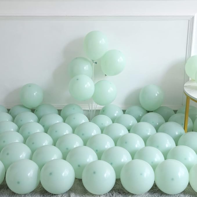 140PCS Dusty Green Pink Balloon Garland Arch Kit - Retro Pink Mist Green Blue Haze Ivory Cream White Pastel Boho Baby Bridal Shower Wedding Birthday Party Decorations