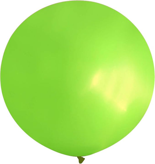 36 Inch Giant Latex Balloons, Pastel Lime Green Round Balloons for Birthdays Weddings Receptions Festival Party Decoration, Pack of 5 Pcs