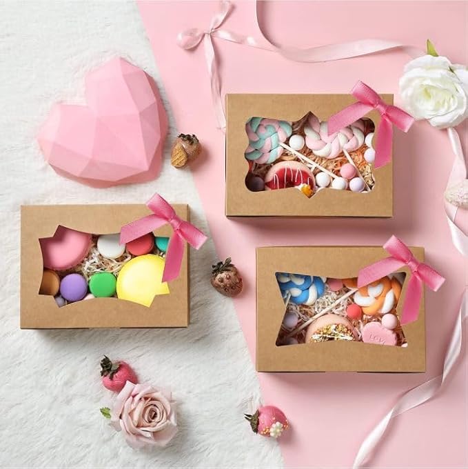 Meseey 100 Pcs 1.5 Inches Premade Craft Bows Self Adhesive Hot Pink Satin Ribbon Bows for Treat Bags Gift Wrapping Basket Wedding Baby Shower Brithday Party(Hot Pink)