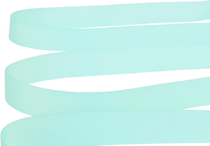 Ribbonitlux 1" Wide Solid Grosgrain Ribbon 25 Yards (314-Aqua）, Set for Gift Wrapping, Party Decor, Sewing Applications, Wedding and Craft