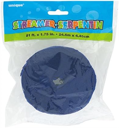 Premium Royal Blue Crepe Paper Streamer - 81 ft (1 Pc) - Perfect for Birthdays, Weddings, and Events